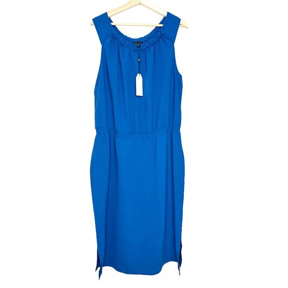 NWT Universal Standard Isola Sleeveless Crepe Midi Dress | Blue | SZ XL - Picture 3 of 12